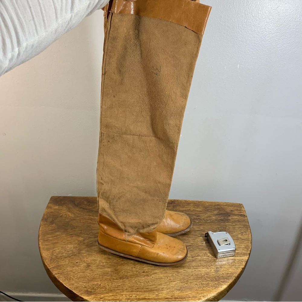 Vintage 1960s hand made native American leather boots